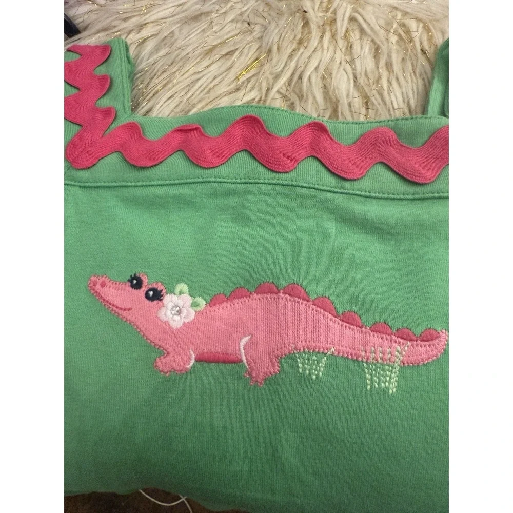 Gymboree Island Lily Girls Size 10 Green Top Shirt Blouse New